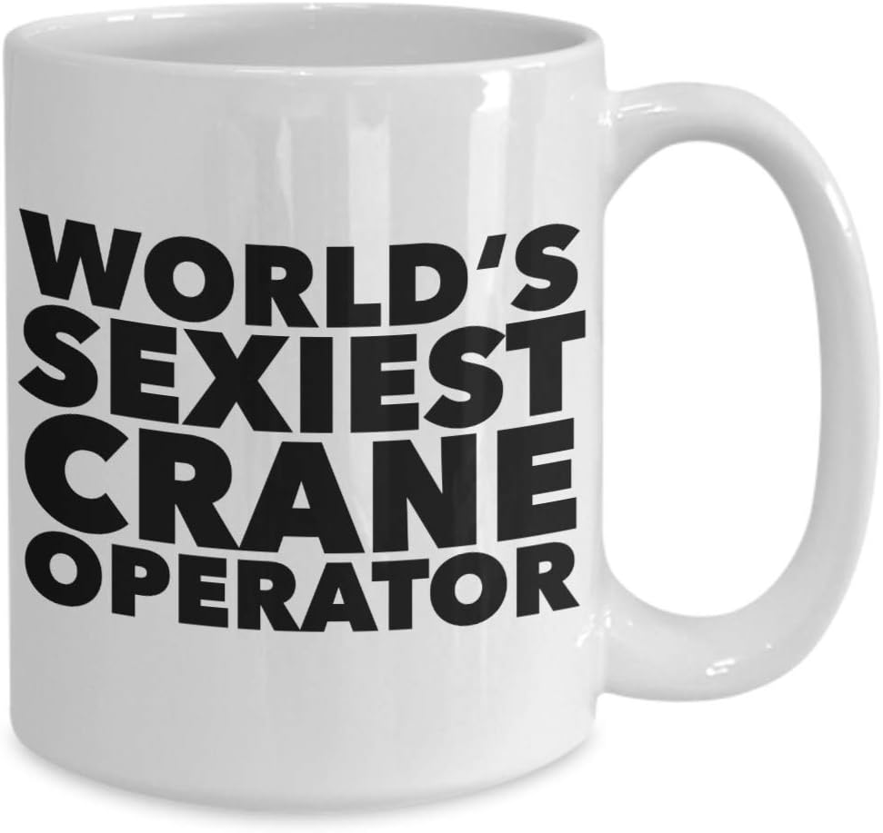 HollyWood & Twine World's Sexiest Crane Operator Stuff Sexy Mugs Gifts Ceramic Coffee Cup