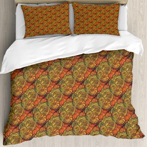 Ensemble de literie microfibres doux pour des nuits sereines aux motifs faits main - 4