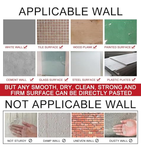 Papier peint 3D bleu pour masquer les défauts d'un mur - 7