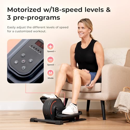 image for Sunny Health & Fitness Smart Electric Motorized Under Desk Elliptical 