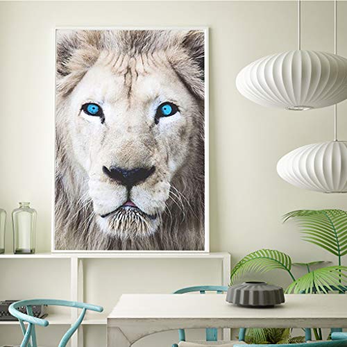 DCIDBEI Pittura a mosaico fai da te con leone blu