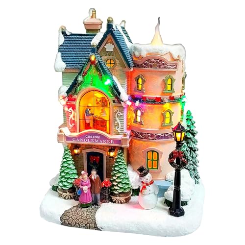 MOMENTS IN TIME Vintage Custom Candlemaker Christmas Village House with