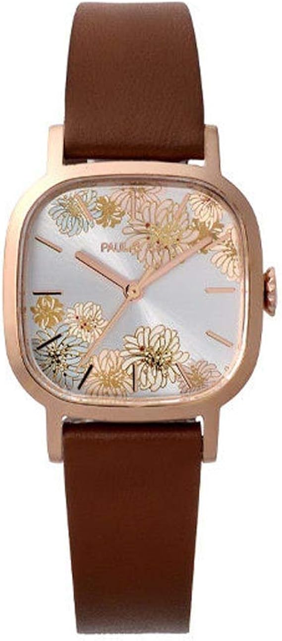 Amazon Paul Joe ポール ジョー レディース 腕時計 スクエア クリザンテーム Square Chrysanthemum シルバー ブラウン Pj6728 14sc レディース腕時計 腕時計 通販