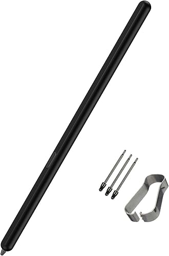 Repuesto S Pen Fold Edition compatible con Samsung Galaxy Z Fold 3, Fold 4 Touch Stylus s Pen reemplazo con puntaspuntas negro (edición plegable)