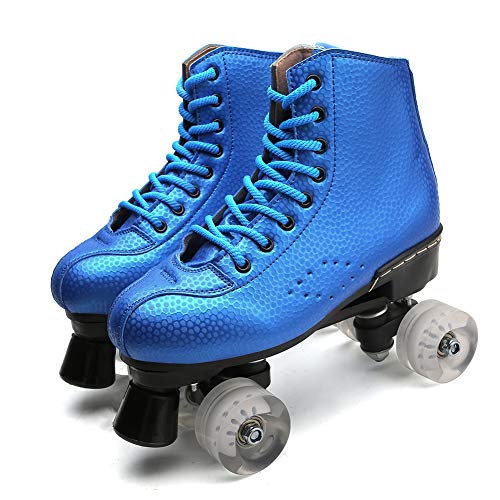 Image of Gymnastic Roller Skates Women Indoor Outdoor Artistic Skates for Youth and Adults Blue 12 M US Women