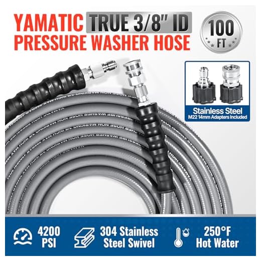 YAMATIC 100FT Pressure Washer Hose