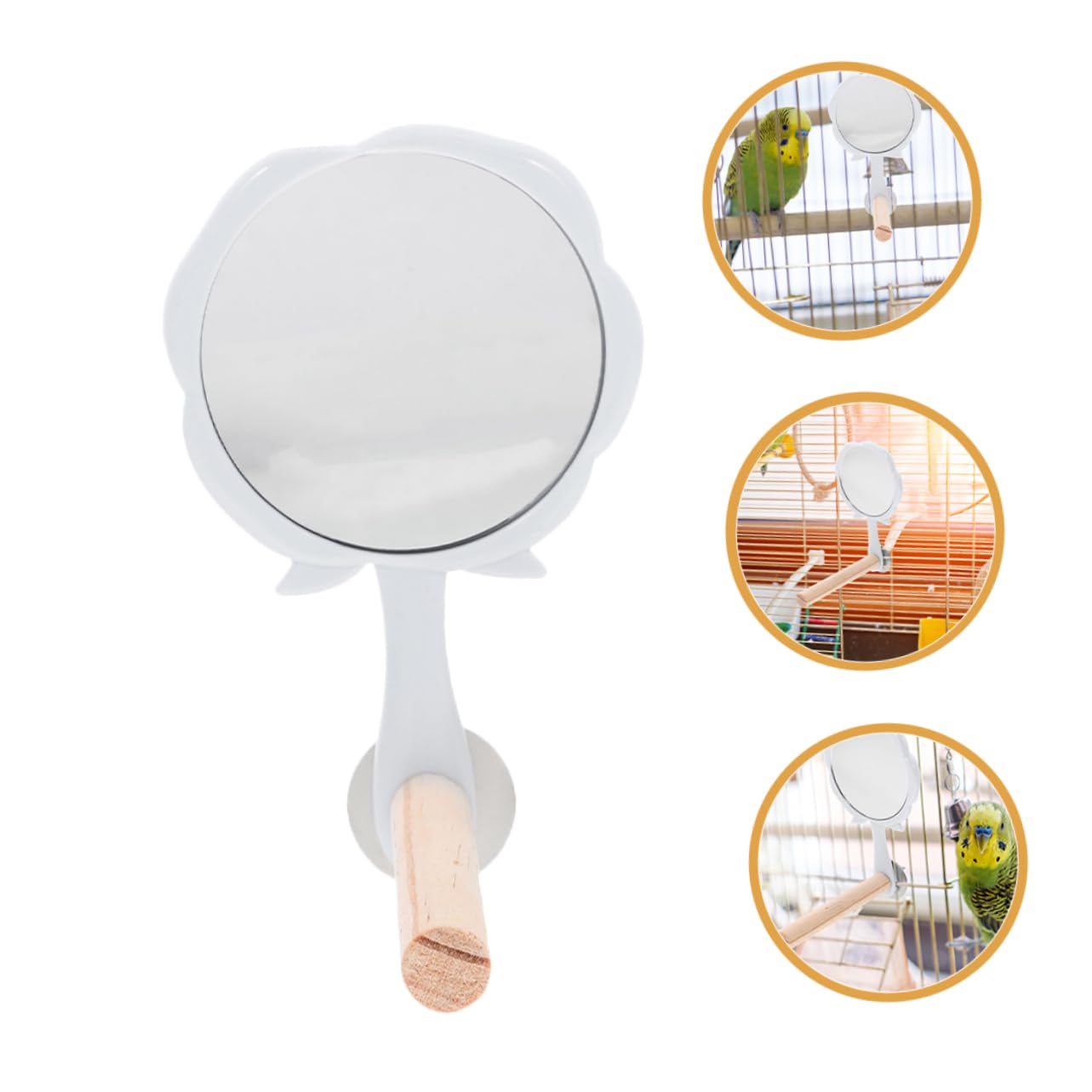 BESPORTBLE 10 Pièces Jouet Oiseau Perchoir à Oiseaux Accessoires De Cage à Oiseaux Perchoirs à Oiseaux Perchoir Décoratif pour Perroquet Perche De Perruche Jouet Petit Perroquet en Bois