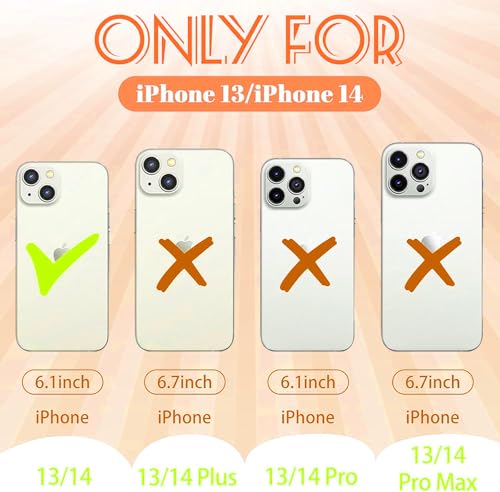 Plakill for iPhone 14/13 Case, Cute Art Cover for Women - image 2