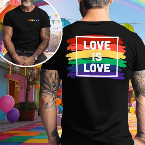 Image of Ithalt Pride Tank Top for Women LGBT Rainbow Flag Shirt Love Heart Graphic Tee Lesbian Gay Pride Sleeveless Vest