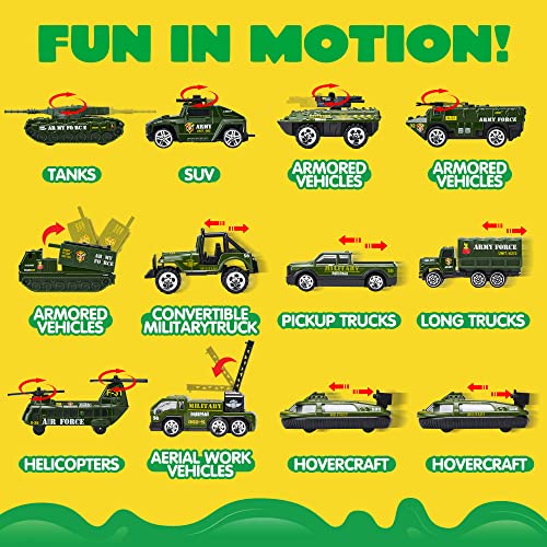 Joyin 13332 25 In 1 Green Military Big Truck Toys, Army Men Tanks Set With Soldier Men, Mini Battle Car Toy In Carrier Truck thumb #2