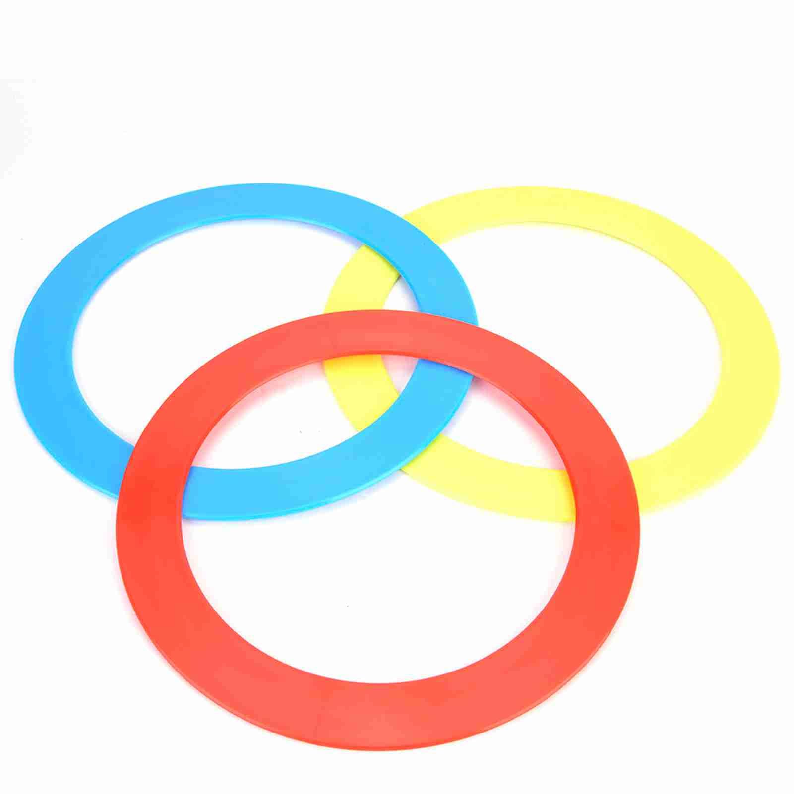 aqxreight 3PCS Juggling Rings Set for Acrobatics and Tossing, Colorful Hand Toy for Fun and Skill Development