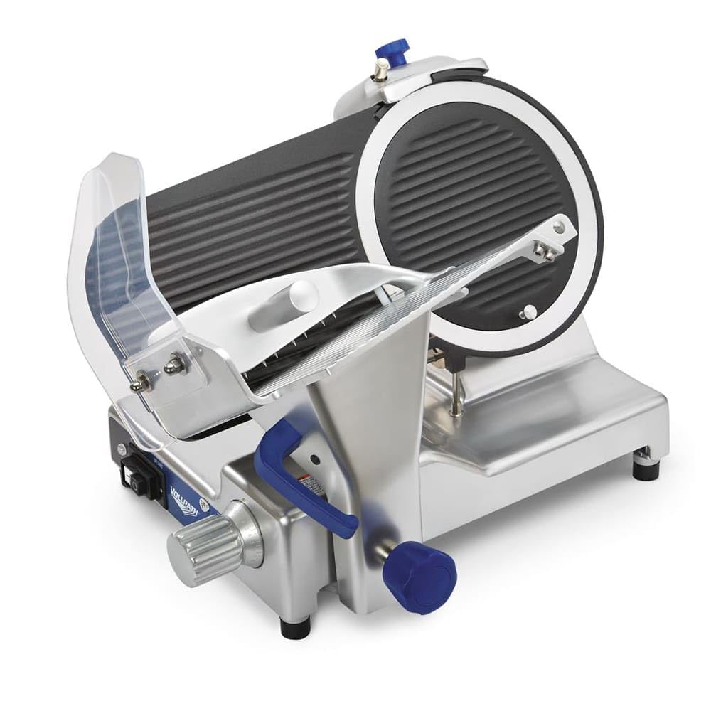 Heavy-Duty 12-Inch Electric Cheese and Meat Slicer by Vollrath – Aluminum, Silver, Model 40952