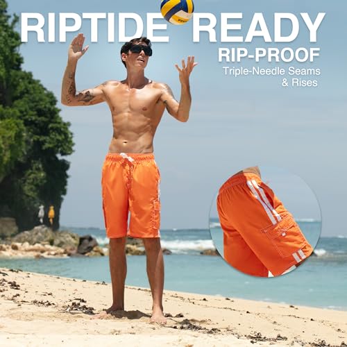 Kanu Surf Men's Barracuda Swim Trunks, 9-inch Inseam (Regular & Extended Sizes)4