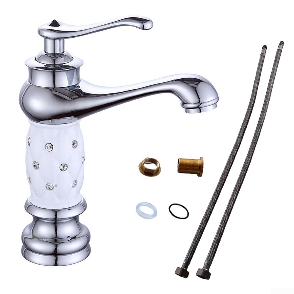 SOHNVWTGD Sink Faucets Classic Single Handle Washbasin Tap, Easy and Uncomplicated Installation