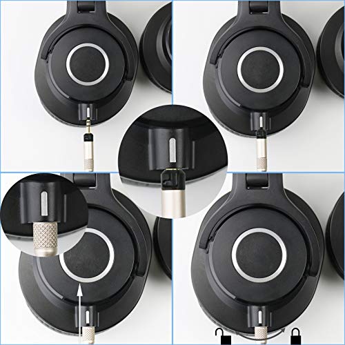 NewFantasia Replacement Upgrade Cable for Audio Technica ATH-M50x, ATH-M40x, ATH-M70x Headphones 1.2meters/4feet - Thumbnail 6