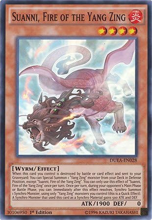 Miniatura 1 de Yu-Gi-Oh! - Suanni, Fuego del Yang Zing (DUEA-EN028) - Duelist Alliance - Edición ilimitada - Super Rare