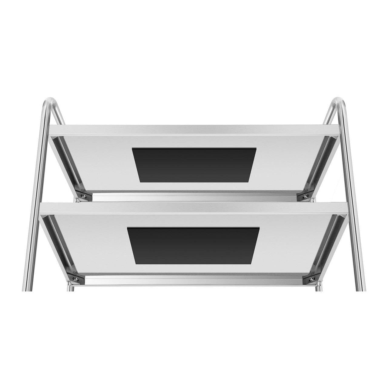 Carro de servicio de acero inoxidable – 3 bandejas – 150 kg 14_0000952