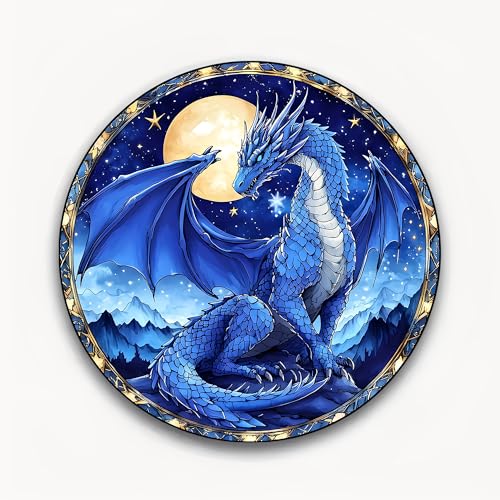 Imán Decorativo Redondo Acrílico 2.3 pulg miniatura 2