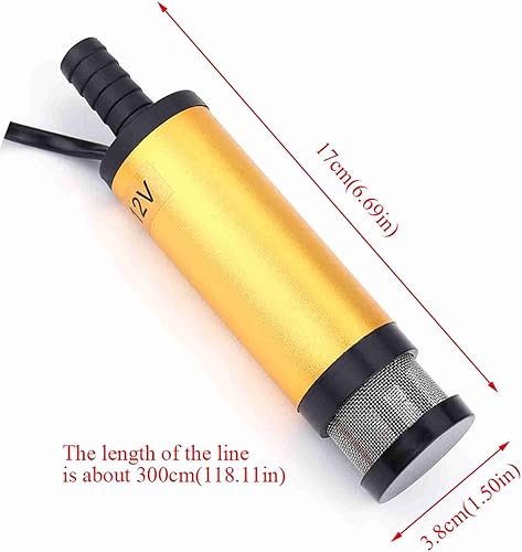 Miniatura 5 de Bomba de agua sumergible DC 12V, bomba de transferencia de agua de 12 V, mini bomba de agua 8500RM , bomba de sumidero pequeña portátil, bomba de