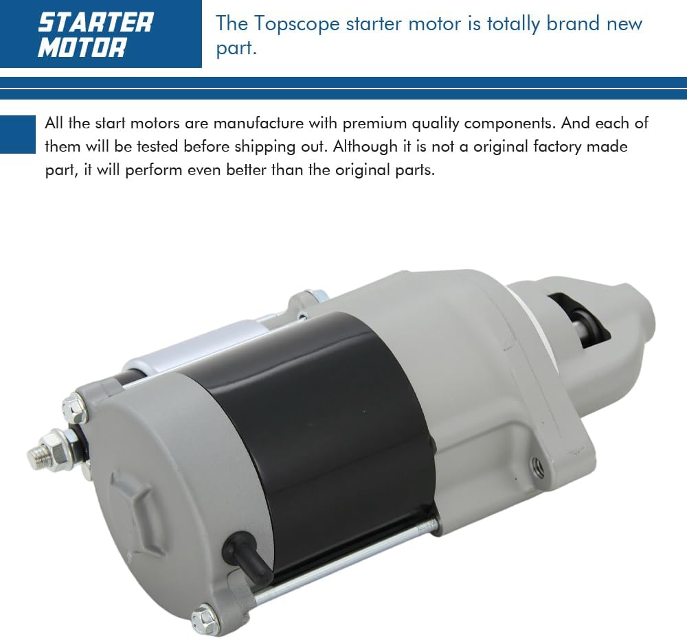 TOPSCOPE New 19169 Starter Compatible with 2010 Kawasaki FX730V FX691V FX651V, J&D 636M 648R 652R 661R Z445 Z465 Z645 with OE 428000-6600 21163-0756 21163-0754 21163-7023