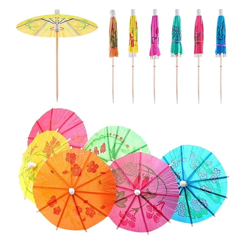 Lista de Palillos para cócteles de esta semana. 50 XLXEXD Mini paraguas de papel para decoración de bodas,144 unids/paquete, sombrillas de papel para cóctel, suministros para fiesta de cumpleaños, palitos para pastel de fruta y...