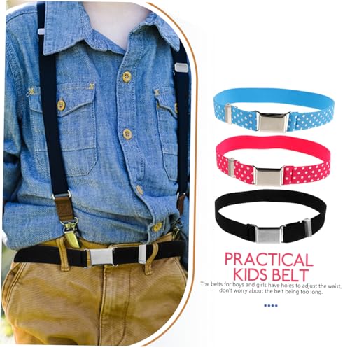 3pcs Elastic Waist Belts for Boy Girl Stretchy Belts for Boys Girls for Jeans Skirts and Casual Wear Stylish and Designs4