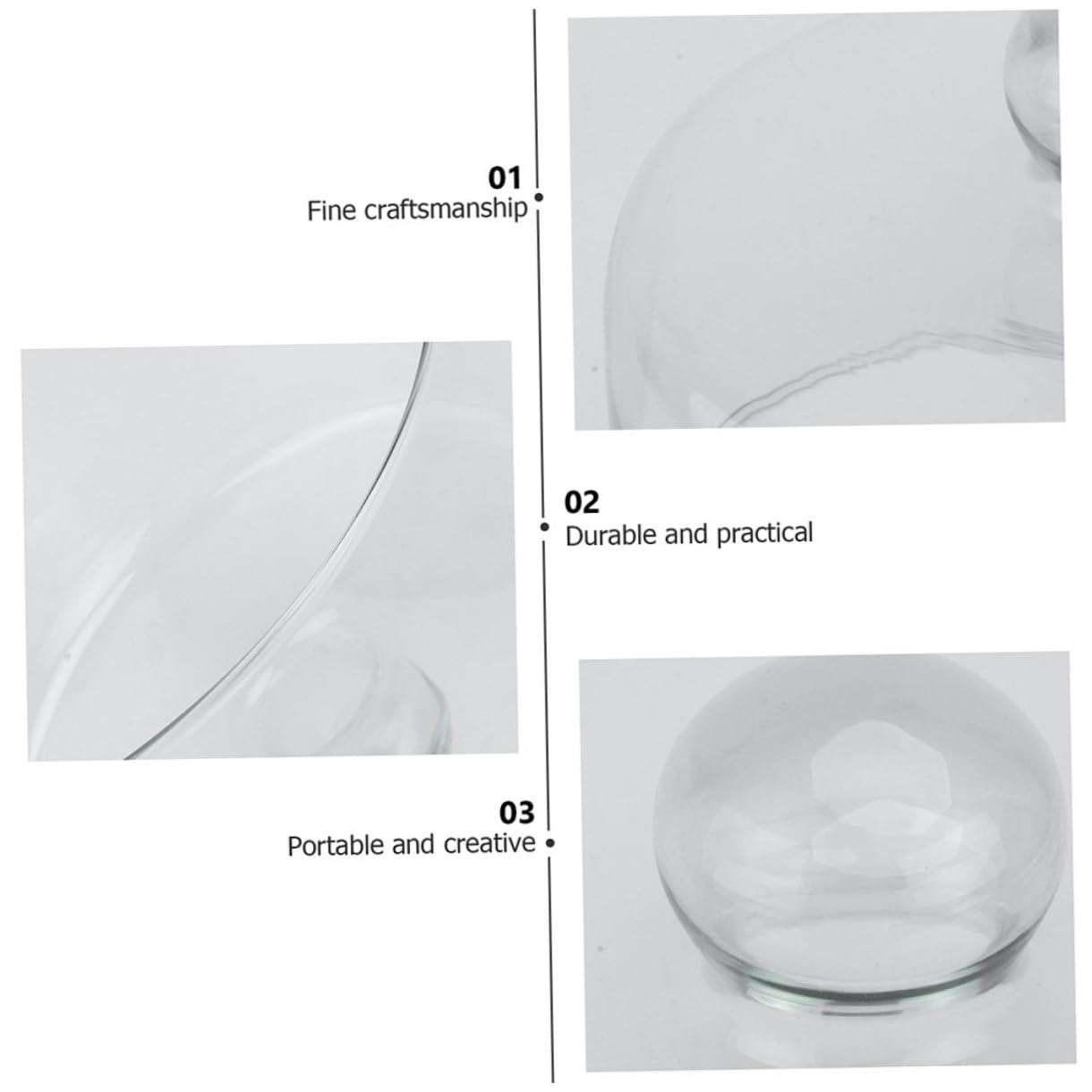 Homoyoyo Cloche à Gâteau en Verre 24 CM Couvercle Mousse Alimentaire, Protection Anti-Poussière, Conçue pour Pâtisseries, Cupcakes et Conservation en Intérieur
