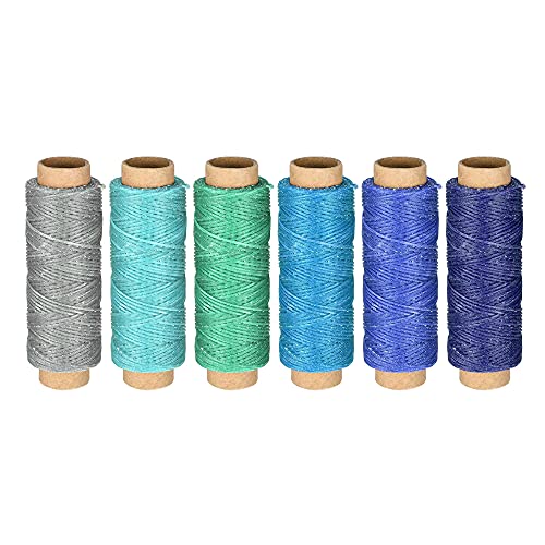Set de Hilos de Coser para Cuero 55 Yardas 6 Piezas miniatura 1