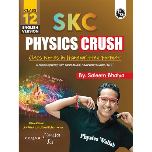Image of PW SKC Physics Crush Class 12 (English Edition) Handwritten Format Notes By Saleem Sir For JEE and NEET Exams | From Basic to JEE Advanced via JEE / NEET