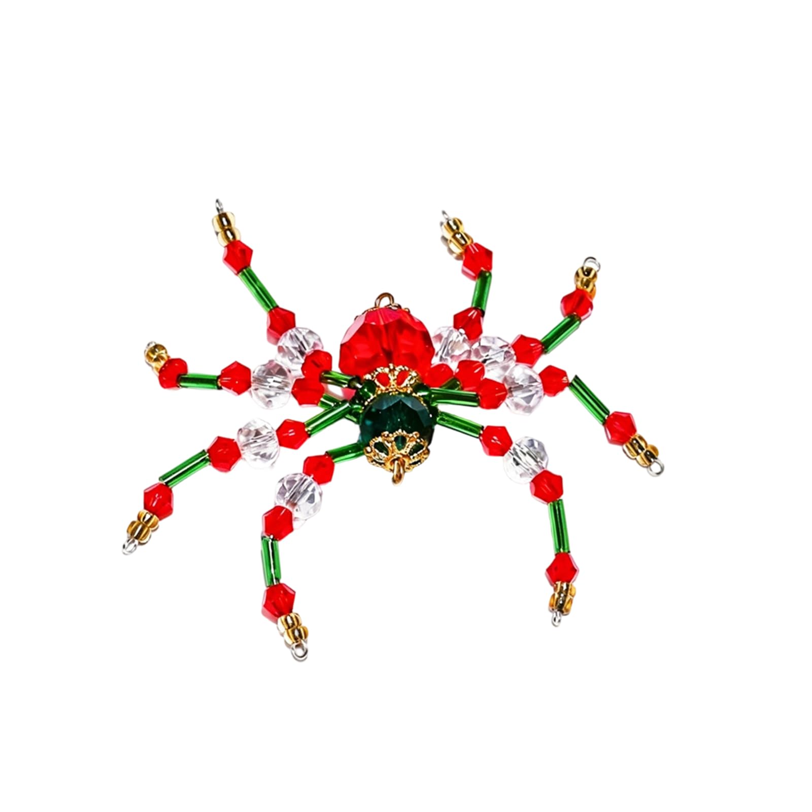 Pangboer Red Green White Spid Halloween Arachnid Ornament 3D Faceted Decor Accent For Entryway Wall Storefront Party And Themed Room Display