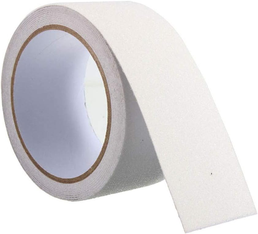 Anti Slip Traction Tape High Grip Adhesive Sticky Backed Safety Flooring Glow in Dark Stripe for Stairs Tread Step Clear (2 Inch x 59 Ft)