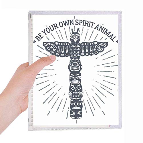 Carnet de notes spirale rechargeable hibou mystique papeterie vintage