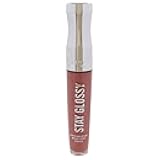 Stay Glossy Lip Gloss - Non-Sticky and Lightweight Formula for Lip Color and Shine - 130 Blushing Belgraves, .18oz
