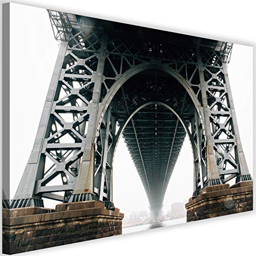 Photo sur Toile XXL Pont pour habiller un grand mur vide avec style gris