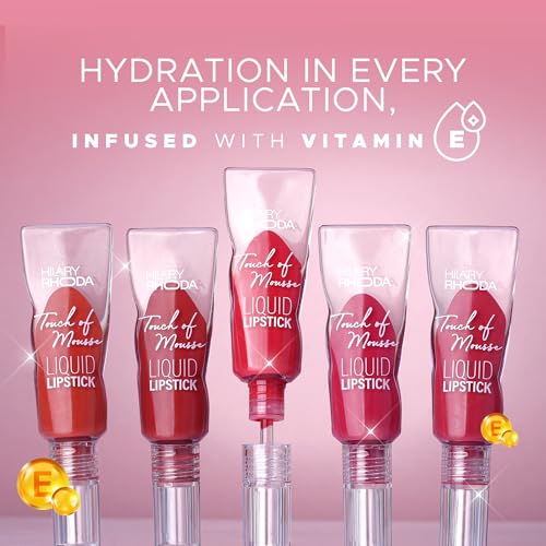 Image of Hilary Rhoda Touch Of Mousse Lipstick | Matte Finish & Long Lasting | Infused with Vitamin E | Weightless & Mousse Finish | Smudge & Waterproof | Vegan - 5ml (Wild Wine - Shade 10)