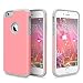 iPhone 6 Case, iPhone 6s Cases,Lookly(TM) Premium Extra Slim Hybrid Shockproof Case,Protective Case Cover for iPhone 6 / iPhone 6s (4.7 inch Screen) with Screen Protector (Gray+Pink)