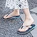 Pevino Women's Orthotic Flip Flops with Soft Waterproof Platform and Anti-Slip Sole,Casual Thong Sandals for Women,Comfortable Beach Sandals with Arch Support for Girl Ladies Navy Blue Size 11