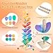 Marble Run Wood Ball Drop Toy for Kids 3-5 Toddlers Wooden Musical Tree Set Ball Run Toys for 4-8 8-12 Years Old Marble Tree Montessori Toys Christmas Birthday Gift (1.1inch Balls)