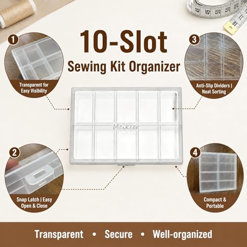 Meikeer 150PCS Locking Stitch Markers with Storage Box, 10 Colors - image 6