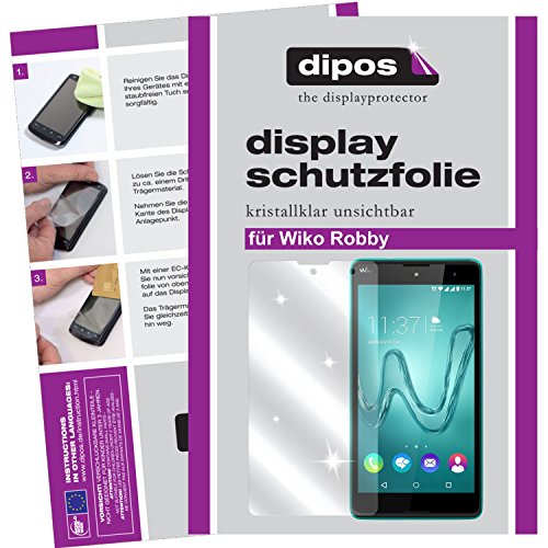 dipos I 6X Protection ecrán Compatible avec Wiko Robby Films de Protection d'écran Transparent