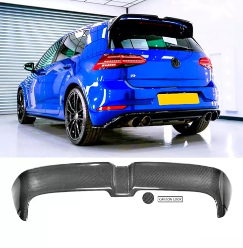 For Auto Perfectionists UK Boot Spoiler Wing Compatible With VW Golf R GTD GTI MK7 MK7.5 2013-2020 OT Style ABS Carbon Fibre
