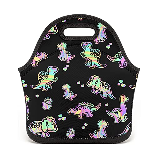 Dacawin Kids Lunch Bag For Boys Girls,Cartoon Dinosaur Insulated Lunch Box For School Work Office,Washable Cooler Lunch Bags,Reusable Lunch Tote Bag With Adjustable Shoulder Strap #TOP1