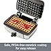 All-Clad 99011GT Stainless Steel Belgian Waffle Maker with 7 Browning Settings, 2-Square, Silver