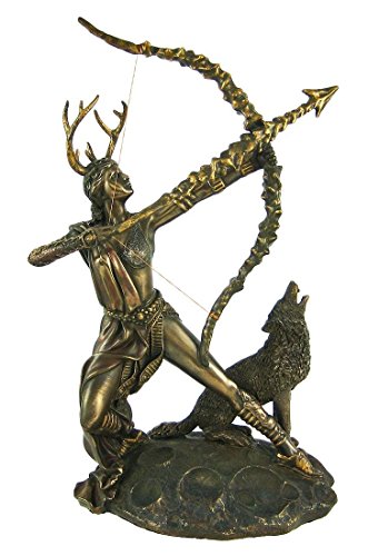 Estatua de Artemisa en bronce de Pacific Giftware miniatura 1