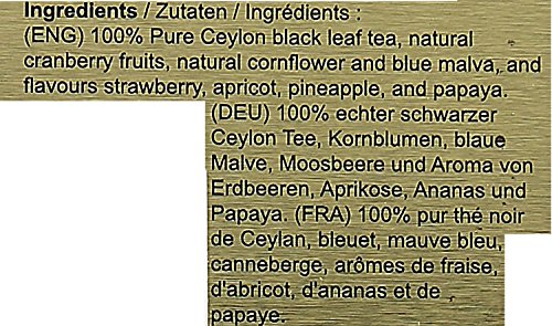 Basilur Pure Ceylon Black Tea "1001 Nights" Oriental Collection With Cornflower, Blue Malva,Cranberry Fruits And Flavour In The Metal Caddy 100G #TOP2