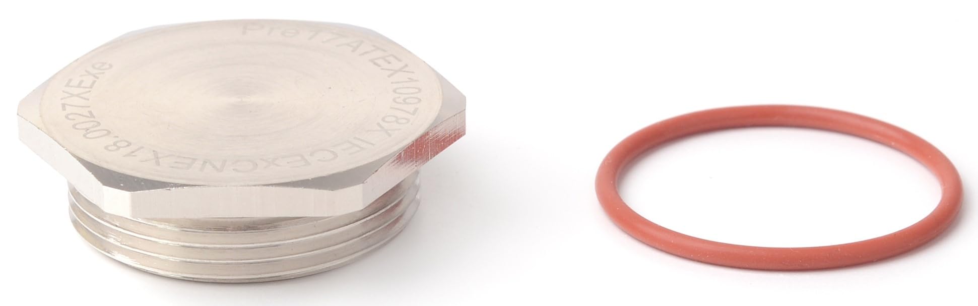 RS PRO Ex-HSPM Blindstopfen M32, Messing vernickelt Mit Gewinde Ø 36 mm, IP68, Metallisch, Packung a 5 Stück