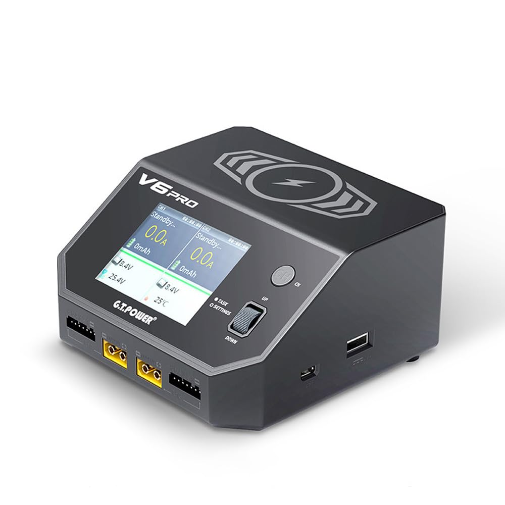 Chargeur Intelligent pour Batterie RC Double Canal GT Power V6 Pro 700W, Charge sans Fil pour téléphone