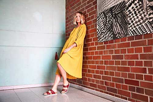 Image of HAFLINGER Andrea Elegant Leather Sandals with Rubber Sole and Cork Latex Footbed Unisex