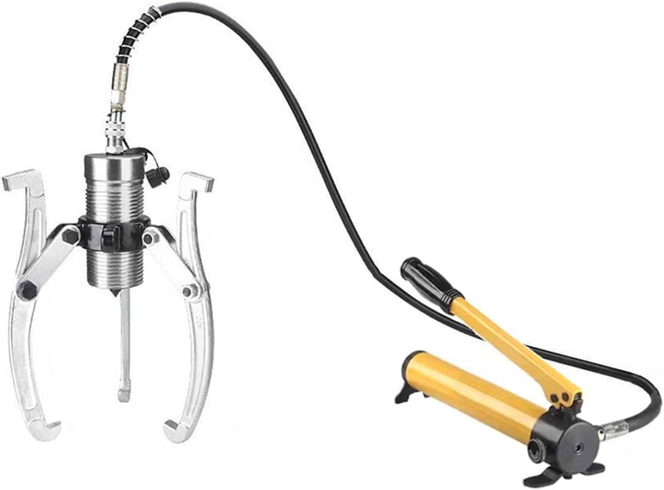 Hydraulic Gear Puller Set with Hand Pump - Heavy-Duty Bearing Removal Tool for Easy Long-Distance Use, Ideal for Mechanics and Auto Repair,5T/11000LB