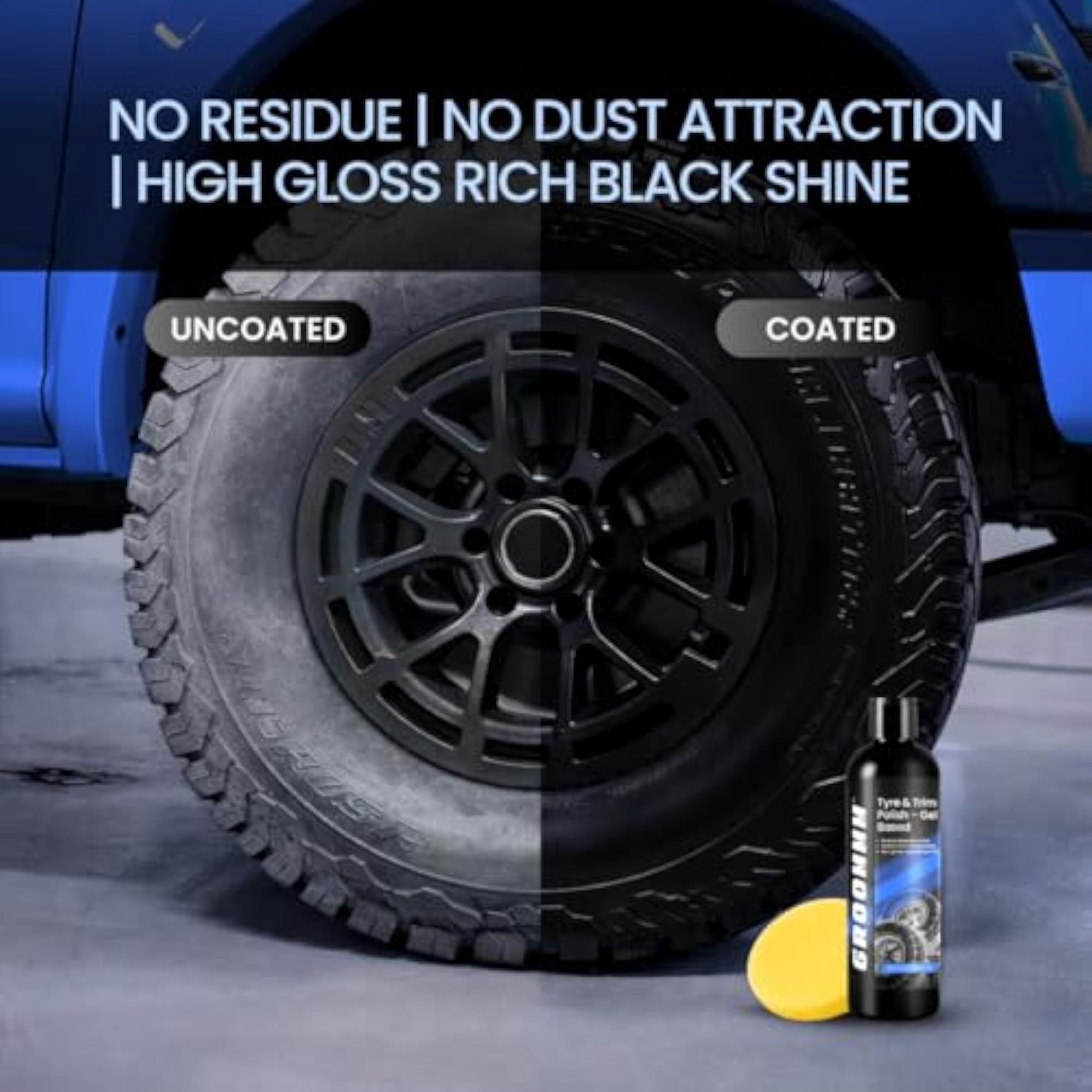 Windshield Washer Fluid & Tyre Polish Combo with Applicator Pad
